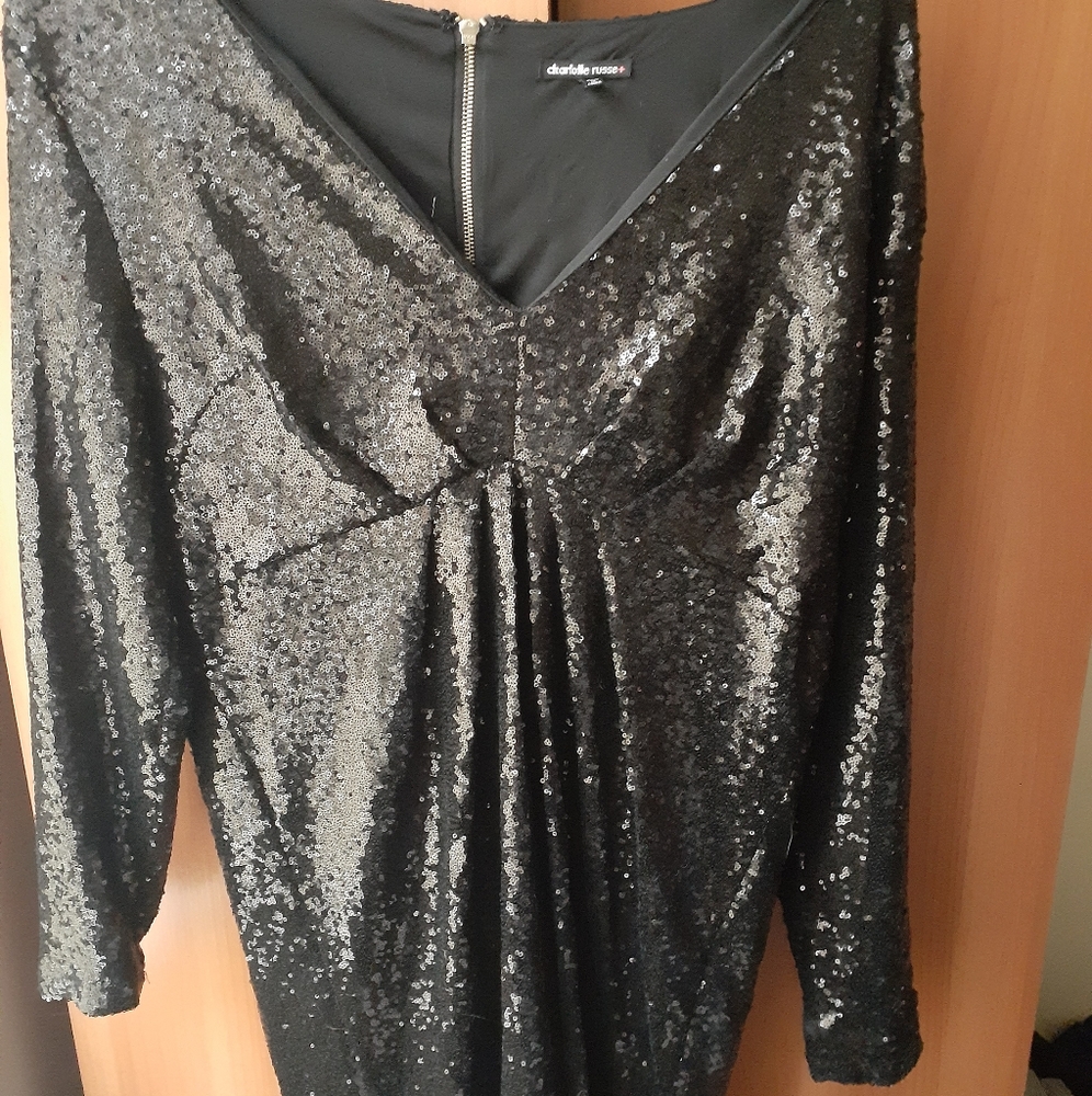 Black Sequin Dress